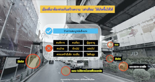 ภาพ ถนนและสพานลอย กำหนดจุดและกลุ่มคนที่การเข้าถึงทำได้ยากลำบาก