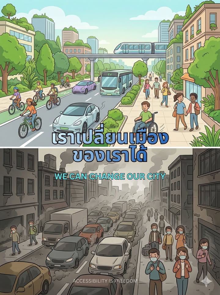 “โลกใบนี้เป็นของทุกคน: เมื่อเราลด…โลกก็เย็นลง!”