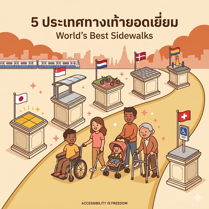 5 Countries with the World’s Best Sidewalks” 👍