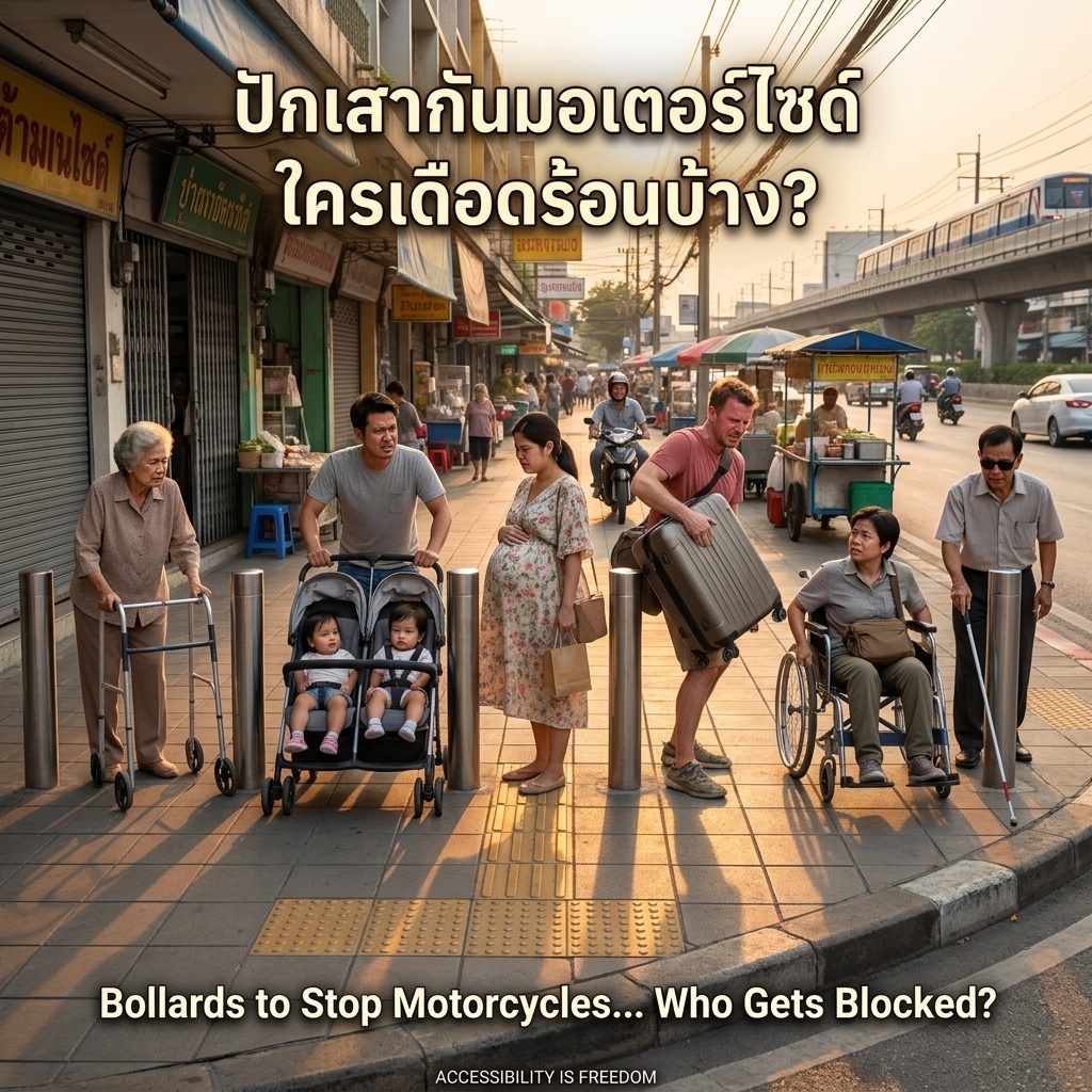 Good sidewalks have no obstacles
