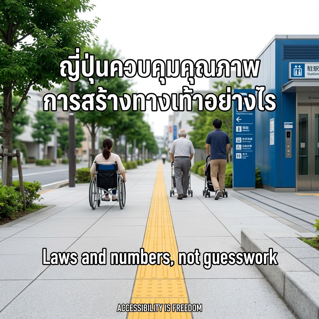 ญี่ปุ่นควบคุมคุณภาพการสร้างทางเท้าอย่างไร