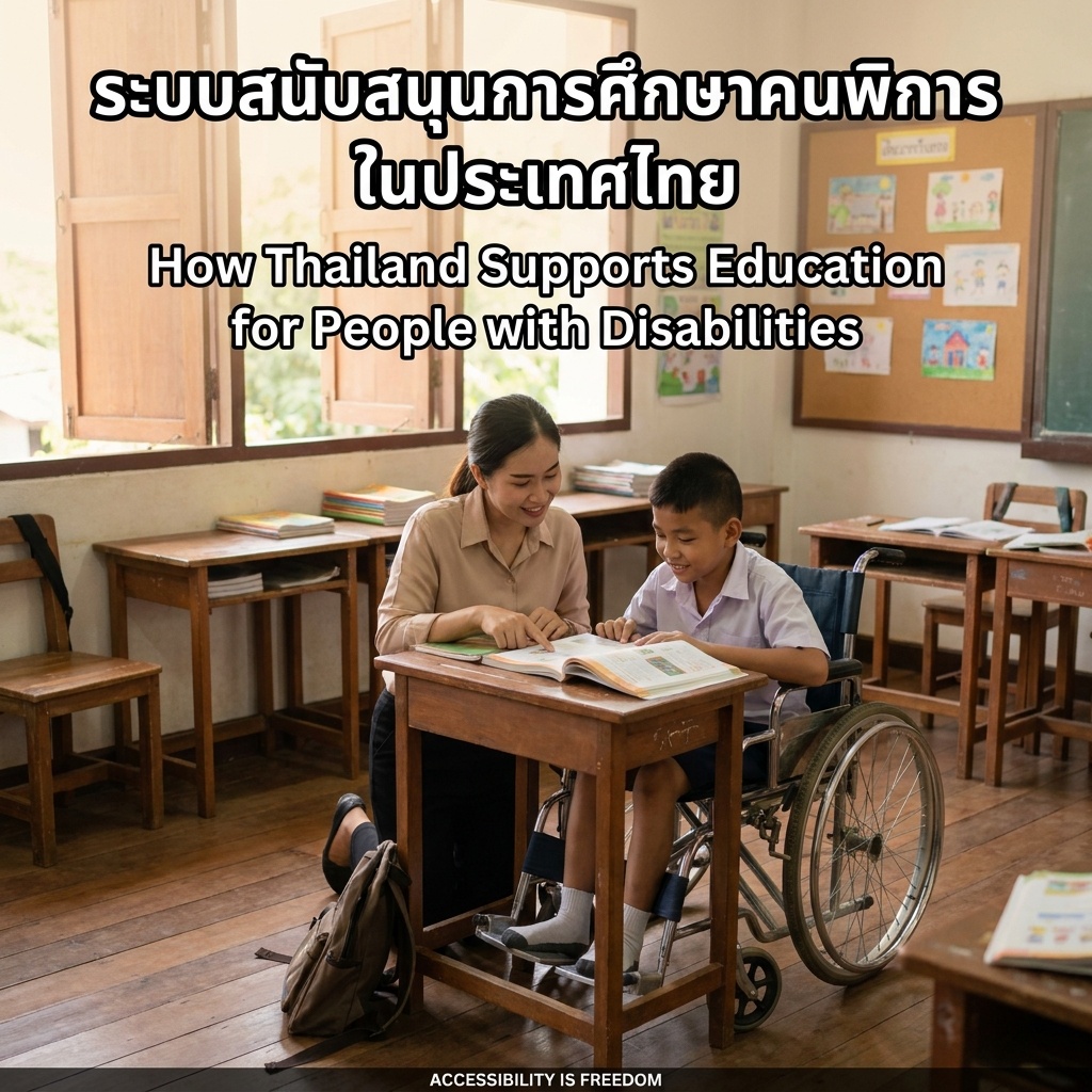 ระบบสนับสนุนการศึกษาคนพิการในประเทศไทยเป็นอย่างไร