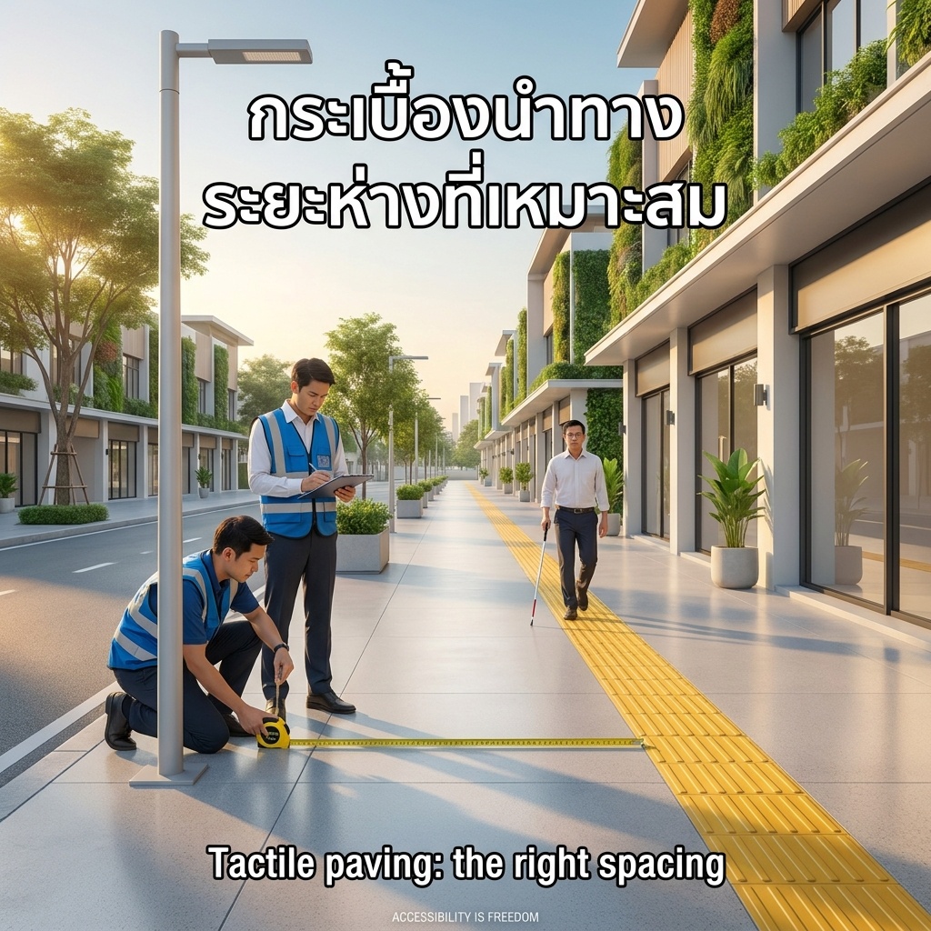 Tactile paving: the right spacing