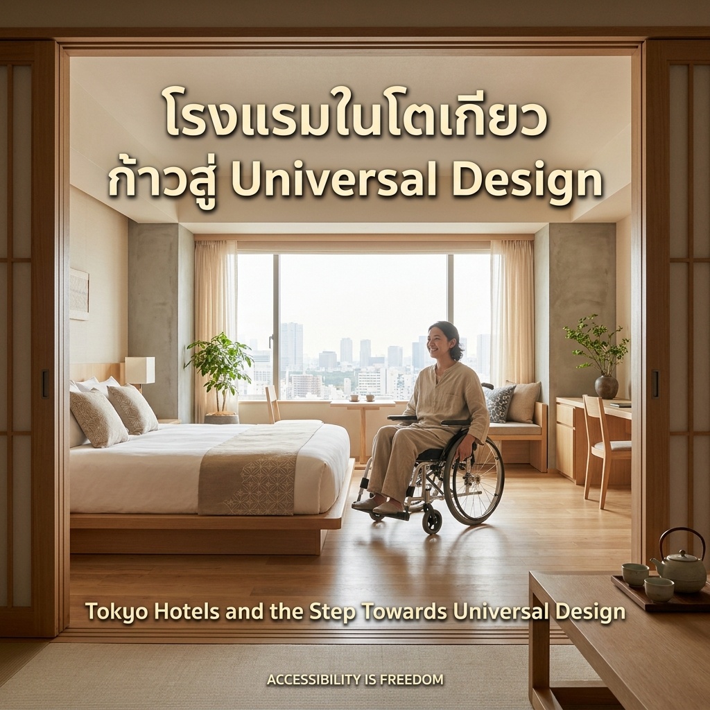 โรงแรมในโตเกียวกับการก้าวสู่ Universal Design