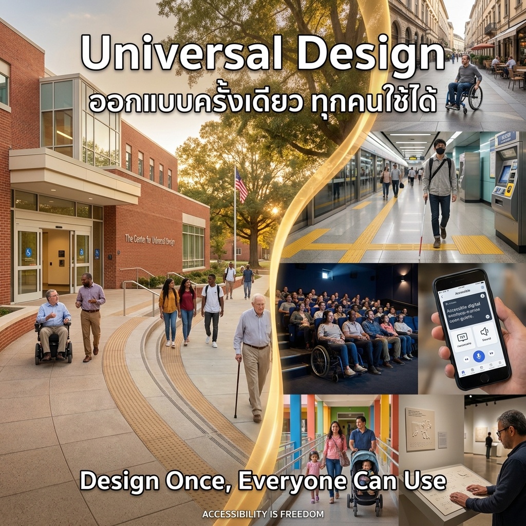Universal Design ออกแบบครั้งเดียว ทุกคนใช้ได้